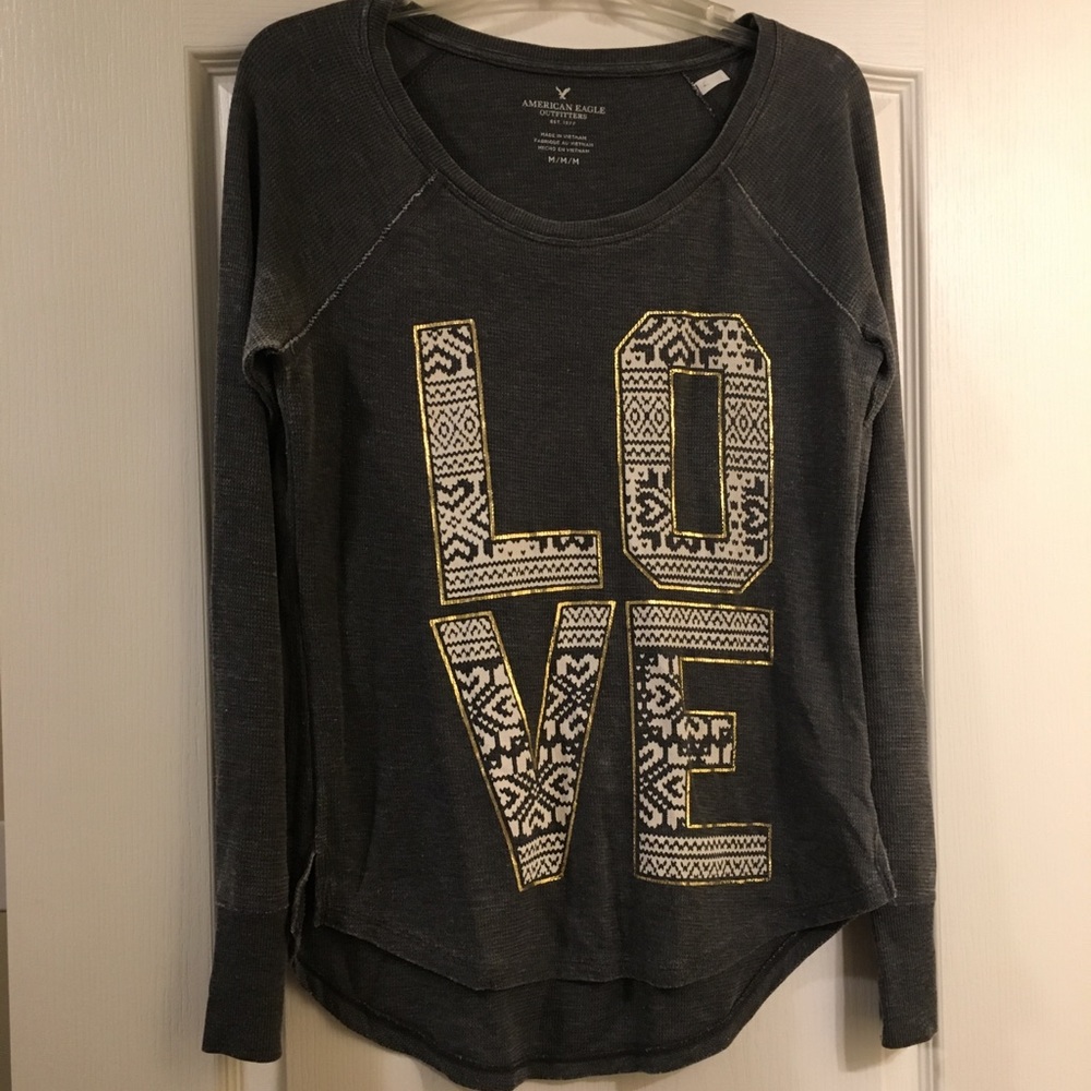 American Eagle Outfitters - LOVE Shirt, Size M
